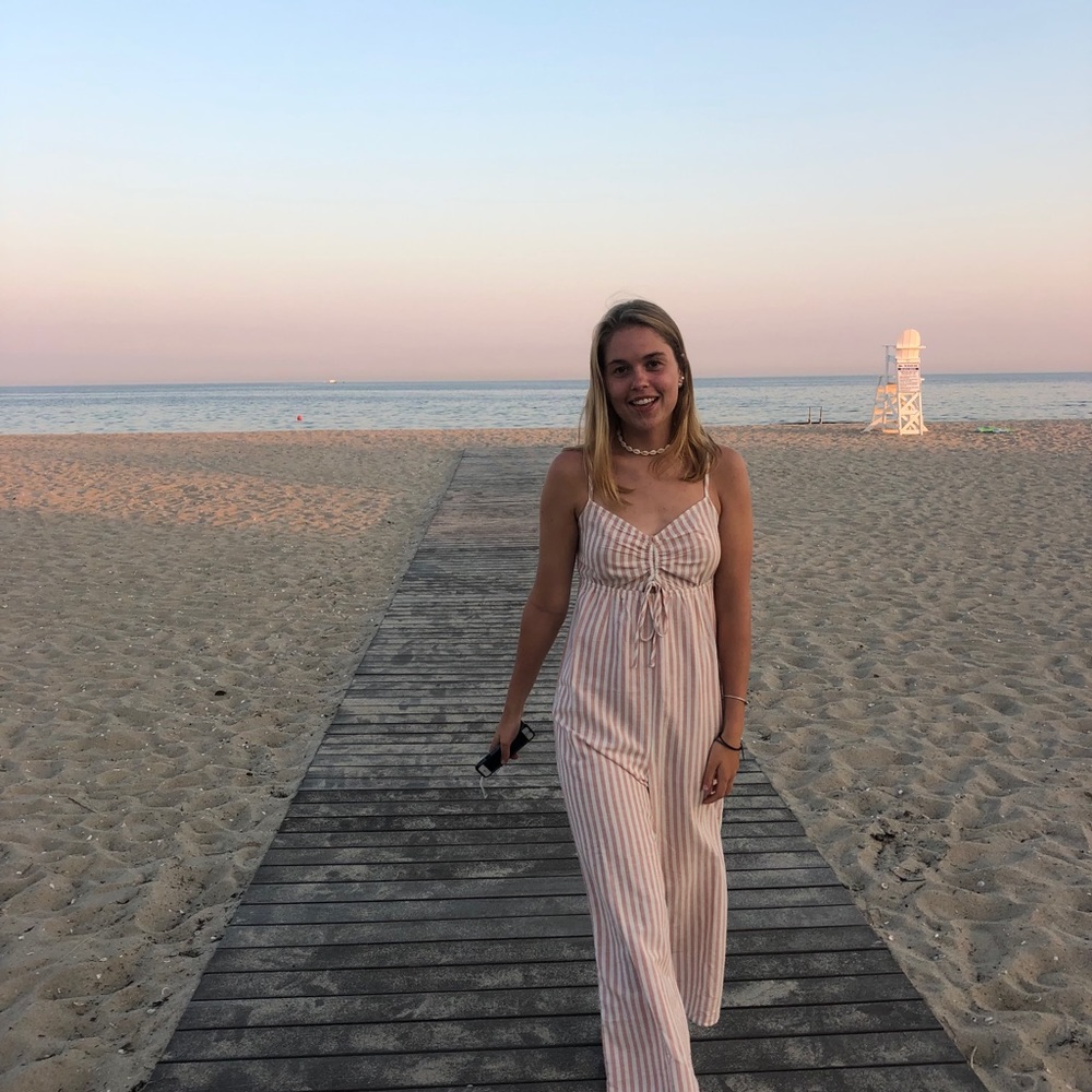 Striped jumpsuit - Picture 2 of 4